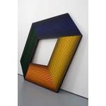 Monumental Richard Anuszkiewicz GRAND INNER YELLOW LIGHT Painting